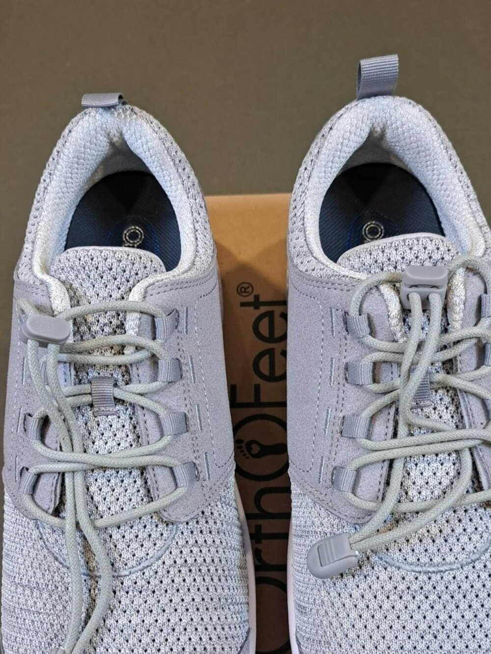 Orthofeet Francis No-Tie Sneakers - Color: Gray - Size: Women 11.5 Wide (D) - Picture 4 of 11